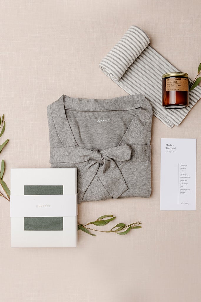 Mama + Baby Bundle - Heather Grey Robe