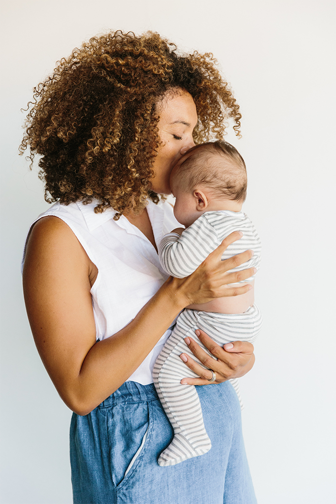 SLEEPER - Natural & Grey Stripe