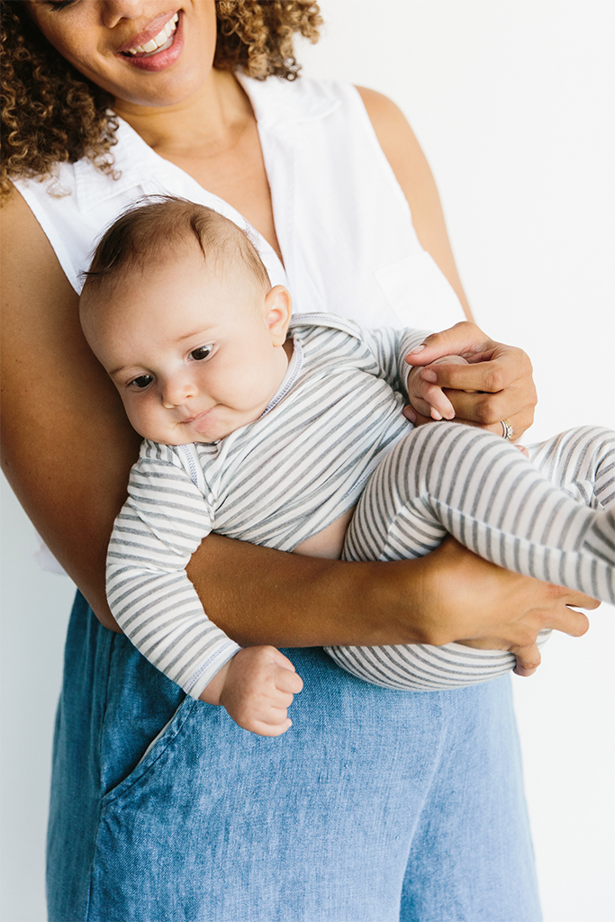 SLEEPER - Natural & Grey Stripe