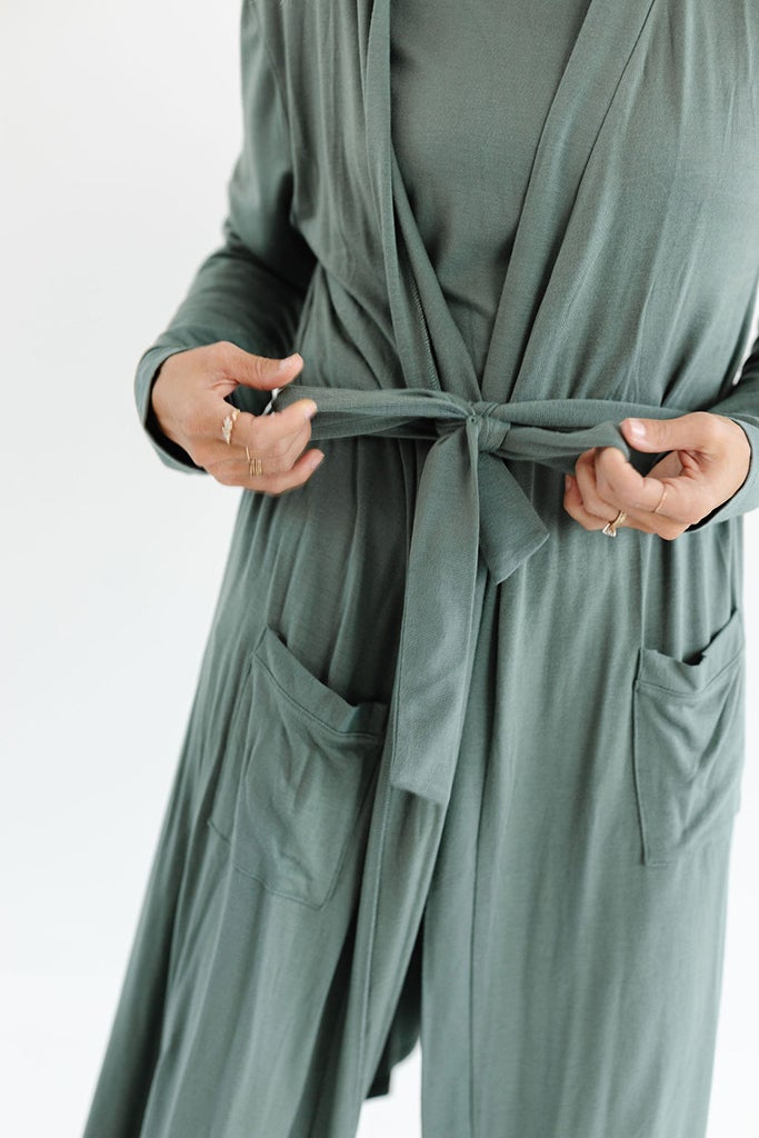 Mama + Baby Bundle - Basil Robe