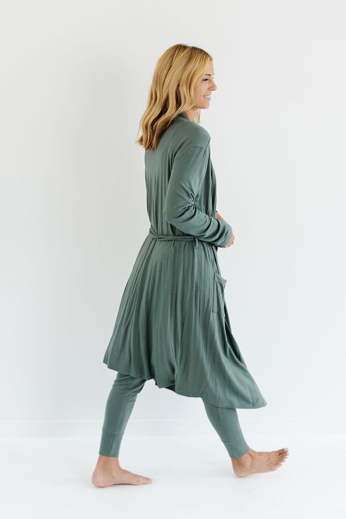 Mama + Baby Bundle - Basil Robe